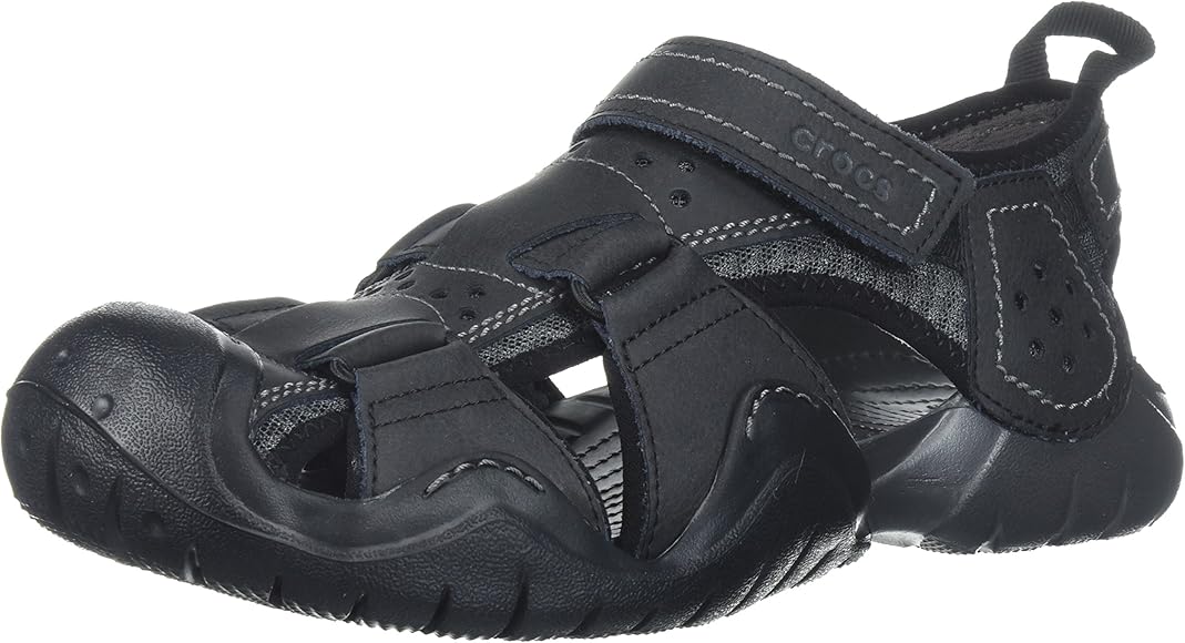 crocs sandals leather