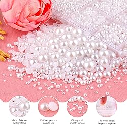 13000Pcs Flatback Pearls for Crafting