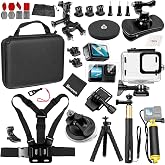 Hauyapie Accessory Kit for GoPro Hero 13/12/11/10/9 Black(YP06) | Upgrade Accessories Set with Waterproof Housing Case Compatible with Go Pro 13 12 11 10 9 Camera