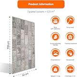 IZODEKOR 10-Pcs 3D Brick Wall Panels Beige Dream 5m2 Outdoor Cladding view 2