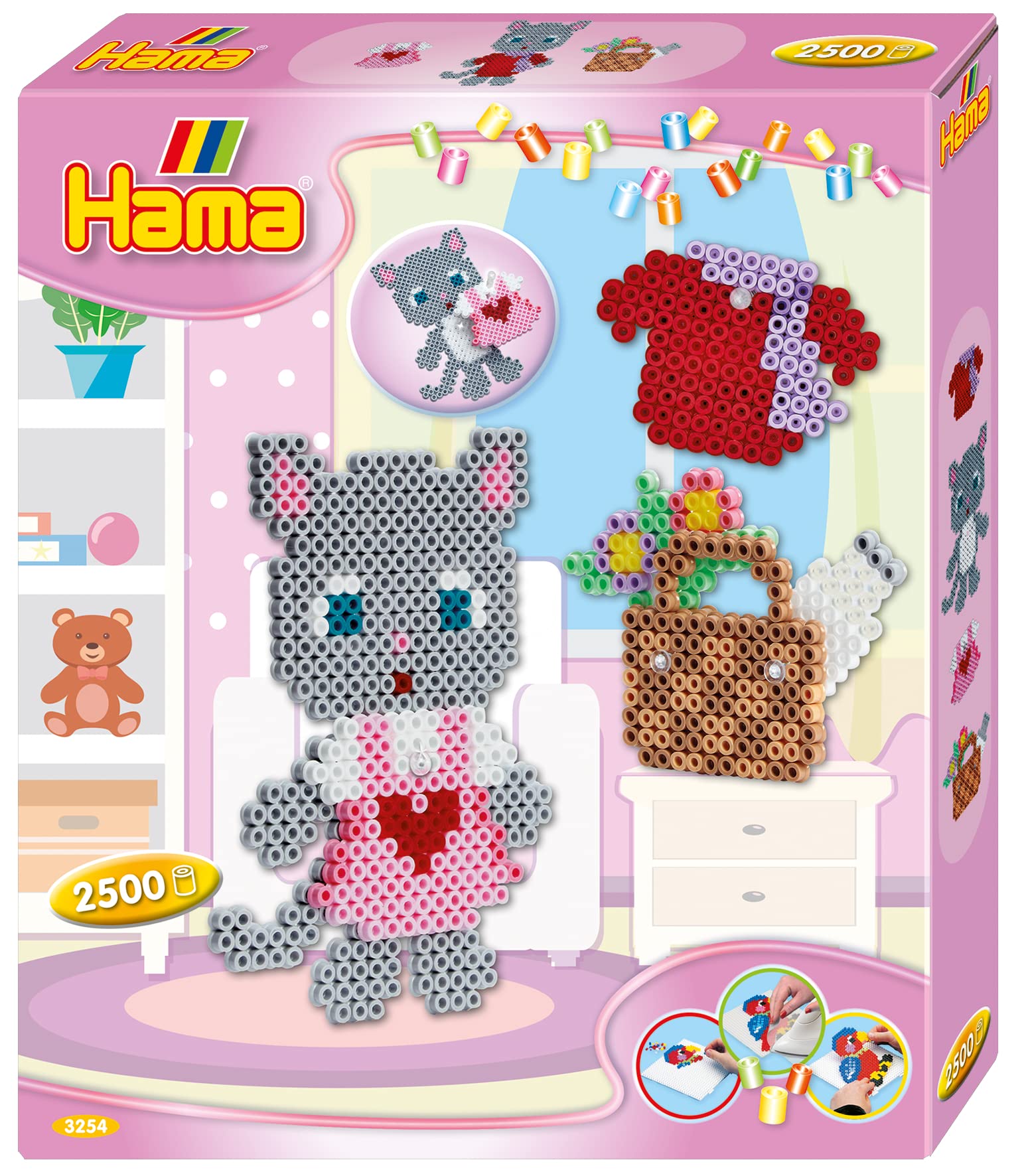 Hama Beads 3254 Dress Up Cat Gift Box