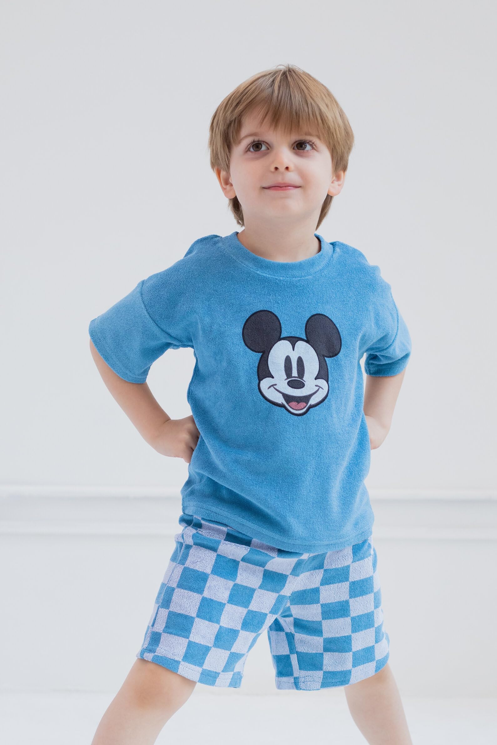 Disney Loop Terry Cloth T-Shirt and Shorts Outfit Set Toddler to Big Kid Sizes (2T - 10-12)