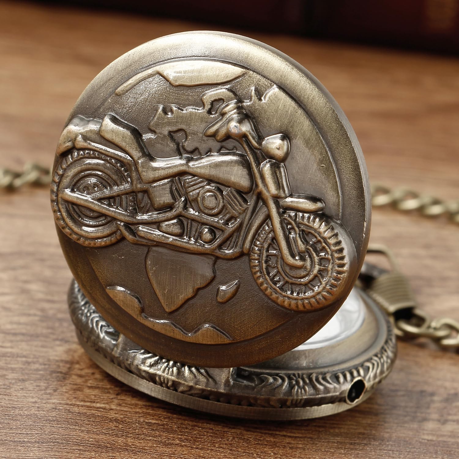 Pocket Watch with LED Lights, Creative Arabic Numeral Dial for Men's Pocket Watch