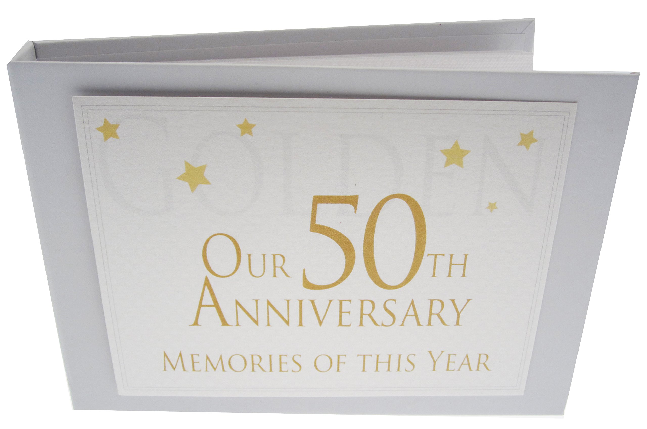 WHITE COTTON CARDS Range, Golden On Our 50th Anniversary Memories of This Year, Tiny Value Album, (Code TVAW50)