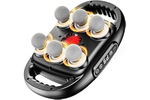 EURPMASK CHOOSE THE COLOR OF EUROPE 6-Head Massage Gun, Deep Tissue Back Massager with 32 Adjustable Intensities & 9 Modes, Electric Percussion Massager, Gun Tool for Back/Shoulders/Legs/Arms/Neck & Full Body Muscle Pain Relief