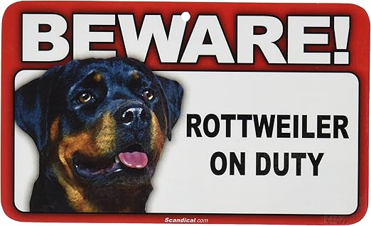 beware of rottweiler