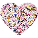 100PCS Cute Cartoon Kirby Stickers Kawaii Game StickersLaptop Waterproof Car Bicycle Suitcase Computer Water Bottle Mobile Phone Sticker Water Resistant Decals (KB100)