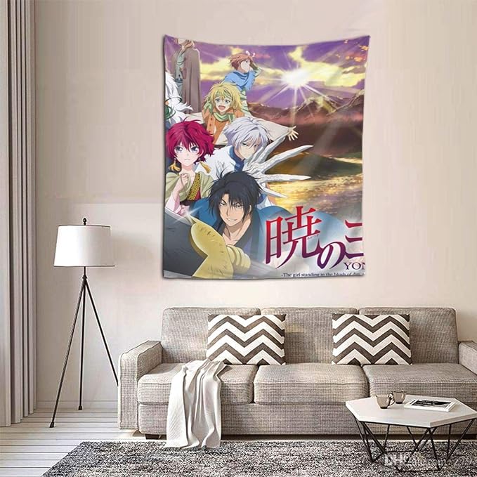 Amazon Co Jp 暁のヨナ タペストリー オシャレ 3 D印刷ウォールアート 多機能 ホーム装飾 個性 インテリア 壁飾り 背景布 ホーム キッチン