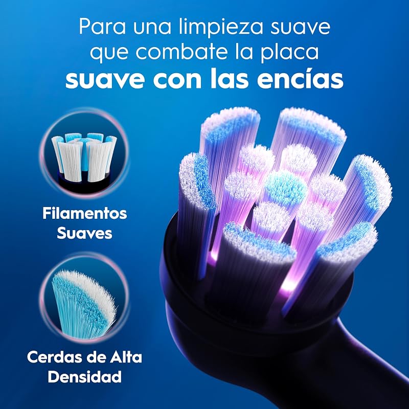 Oral-B iO 2 escova de dentes elétrica Night Black, 1 cabeça, 1 estojo de viagem, 1 suporte de recarga, 3 modos de escovagem, sensor de pressão e temporizador, desenhado por Braun