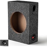 VALICLUD 8 Inch Sealed Subwoofer Enclosure Box, Carpeted Car Audio Speaker Cabinet for DIY Bass Upgrade, Single Cab Truck and Compact Vehicle Use