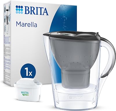 BRITA Marella Graphite 2.4L with MAXTRA PRO Filter Pure Performance