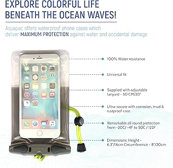 aquapac waterproof phone pouch