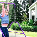 KAYMAN Gymnastics Bar with Rings Adjustable Height 89-129 cm Home Gym view 6