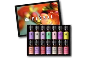 P&J Trading Fragrance Oil Floral Set | Violet, Rose, Freesia, Jasmine, Lilac, Gardenia, Lily, Woodbine, Azalea, Ylang Ylang, Sweet Pea, Plumeria, Lavender, Bamboo Candle Scents for Candle Making