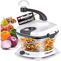 Mueller Ultra Heavy Duty Chopper/Cutter, Fastest, Easiest to Use, Chops Everything, Vegetable, Nuts, Herbs with Built-In…