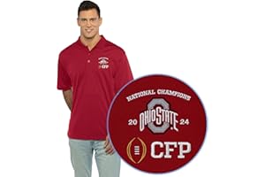 Vantage Apparel Men's 2024 Cfp National Champs Ohio State Buckeyes Polo