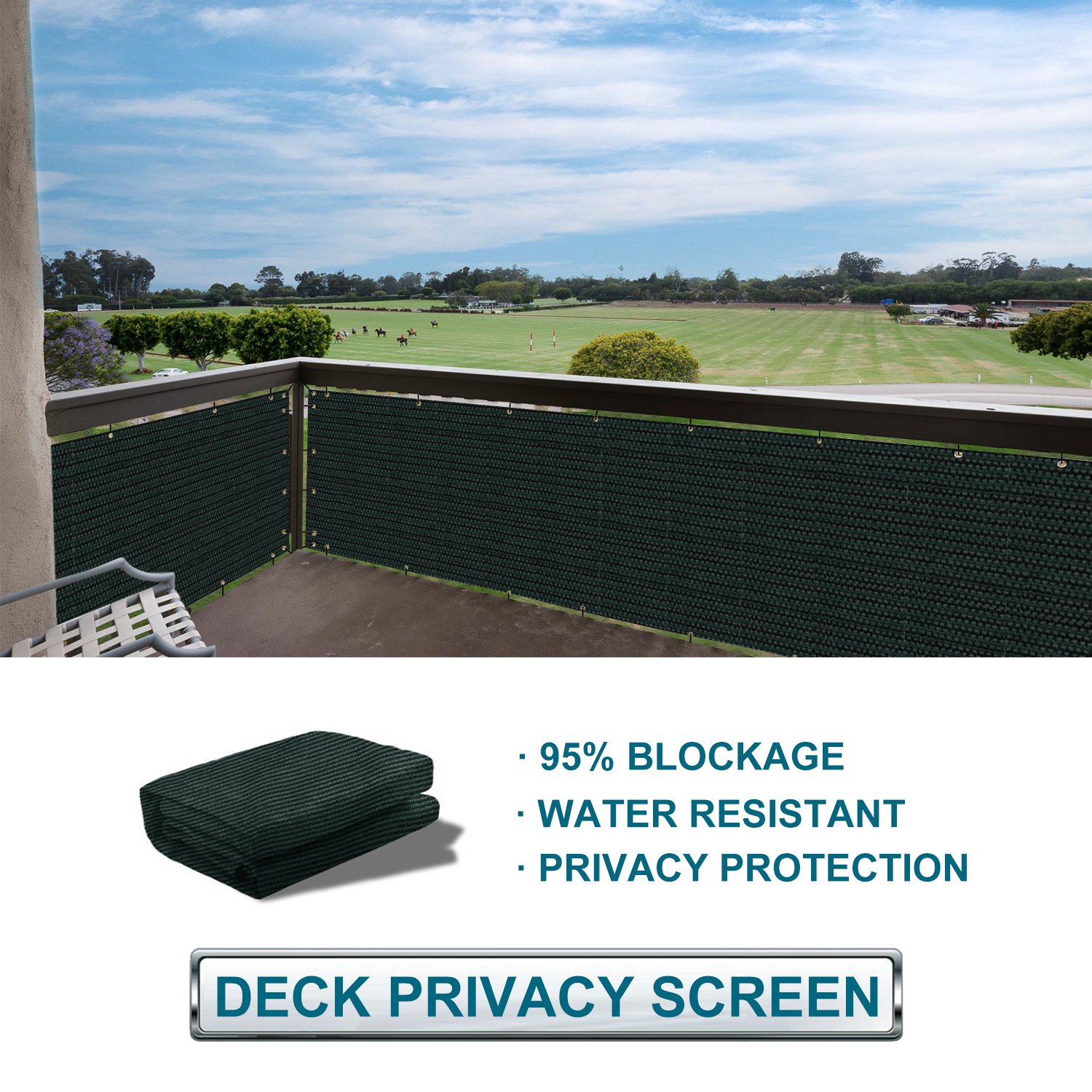 Coarbor Privacy Fence Screen Mesh for Balcony Porch