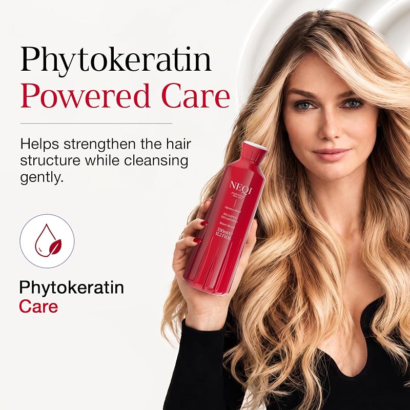 Shampoo Reparatur – Repair Reveal mit V-Keratin (Phytokeratin) – Für Geschädigtes & Coloriertes Haar, Sulfatfreies Shampoo Damen, Vegane Haarpflege – 330ml — Foto 3 von 8