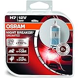 OSRAM NIGHT BREAKER UNLIMITED H7, Halogen headlamp, h7 headlight bulb, 64210NBU-HCB, 12V passenger car, duobox (2 units)
