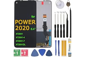 UYGHHK Screen Replacement for Moto G Power 2020 6.4'' XT2041 XT2041-4 XT2041-7 XT2041DL Assembly LCD Display Touch Screen Digitizer with Tools Adhesive