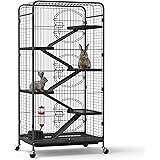 YINTATECH 52-inch Metal Ferret Chinchilla Rat Cage Small Animal Cage with Rolling Stand Indoor Outdoor for Squirrel/ Guinea P