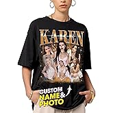 Mit & Mia Custom Bootleg Rap Tee Shirt for Boyfriend Girlfriend Custom Face Tshirt Vintage Graphic Shirt Gift Idea Birthday