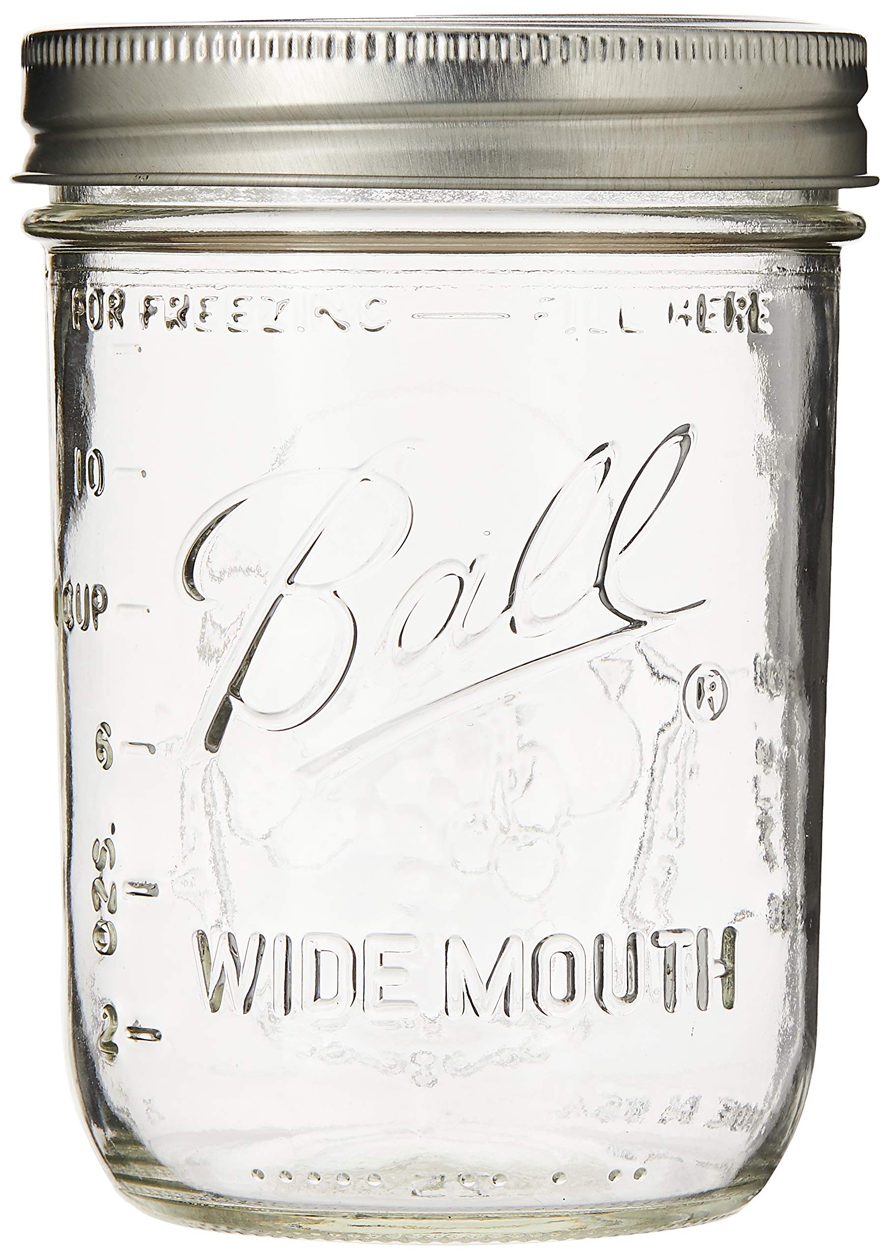 Ball Mason "PINT" Jars WideMouth Can or Freeze 12pk (by Jarden Home