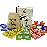 Stack 52 Quick Sweat Fitness Dice. Bodyweight Exercise Workout Game. Designed by a Military Fitness Expert. Video Instruction