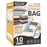 10 Jumbo Vacuum Storage Bags, Space Saver Bags