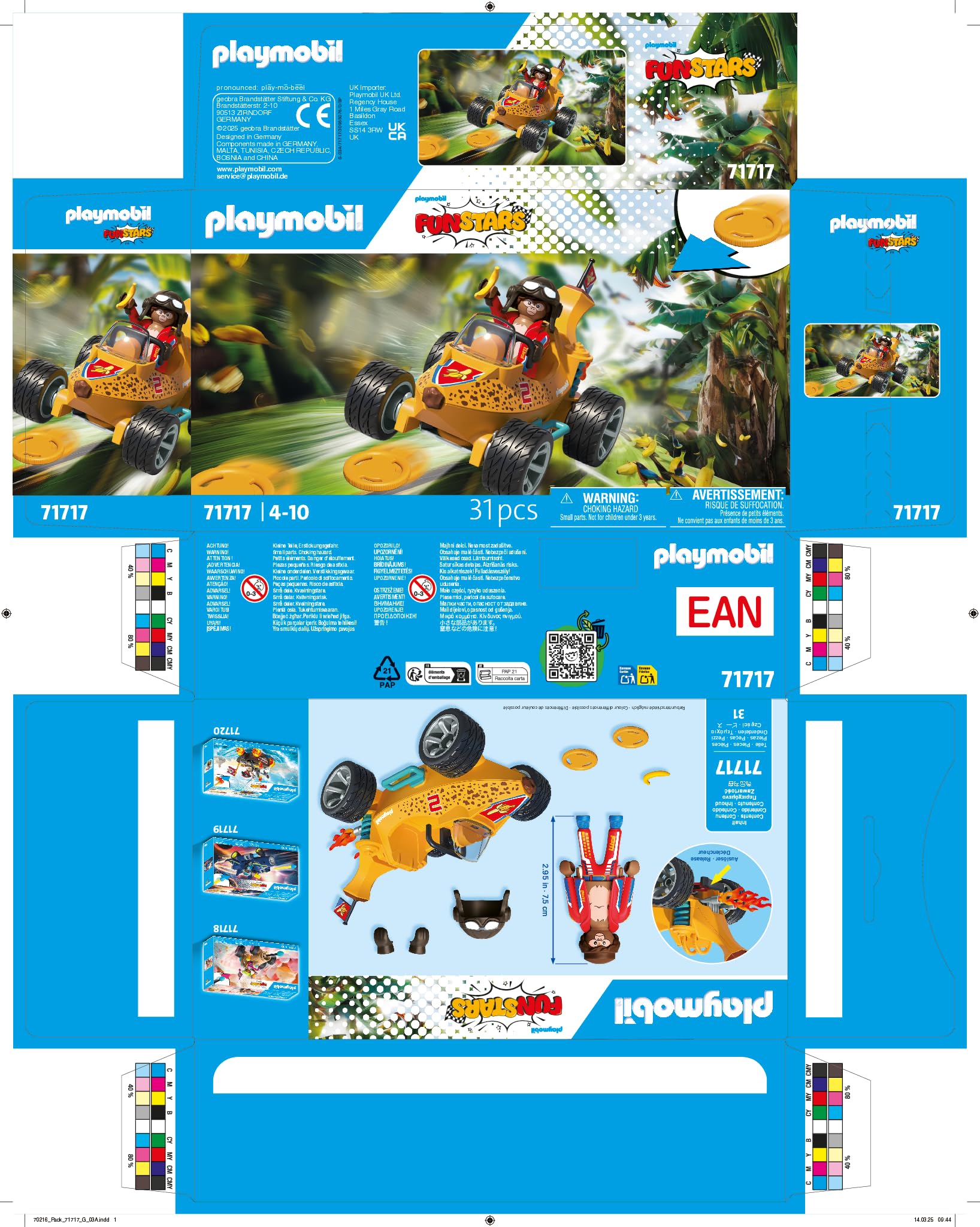 PLAYMOBIL | Fun Stars | Rasende Banane | Spielzeug ab 4 Jahren | Geschenk für Kinder | Spielzeug Auto | Mit Schießfunktion | 71717 7