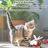 Suhaco Interactive Cat Toy Melody Chaser Squeaky Bee Plush 14x7x4 cm view 7
