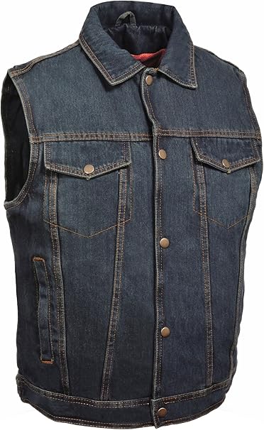 milwaukee denim vest