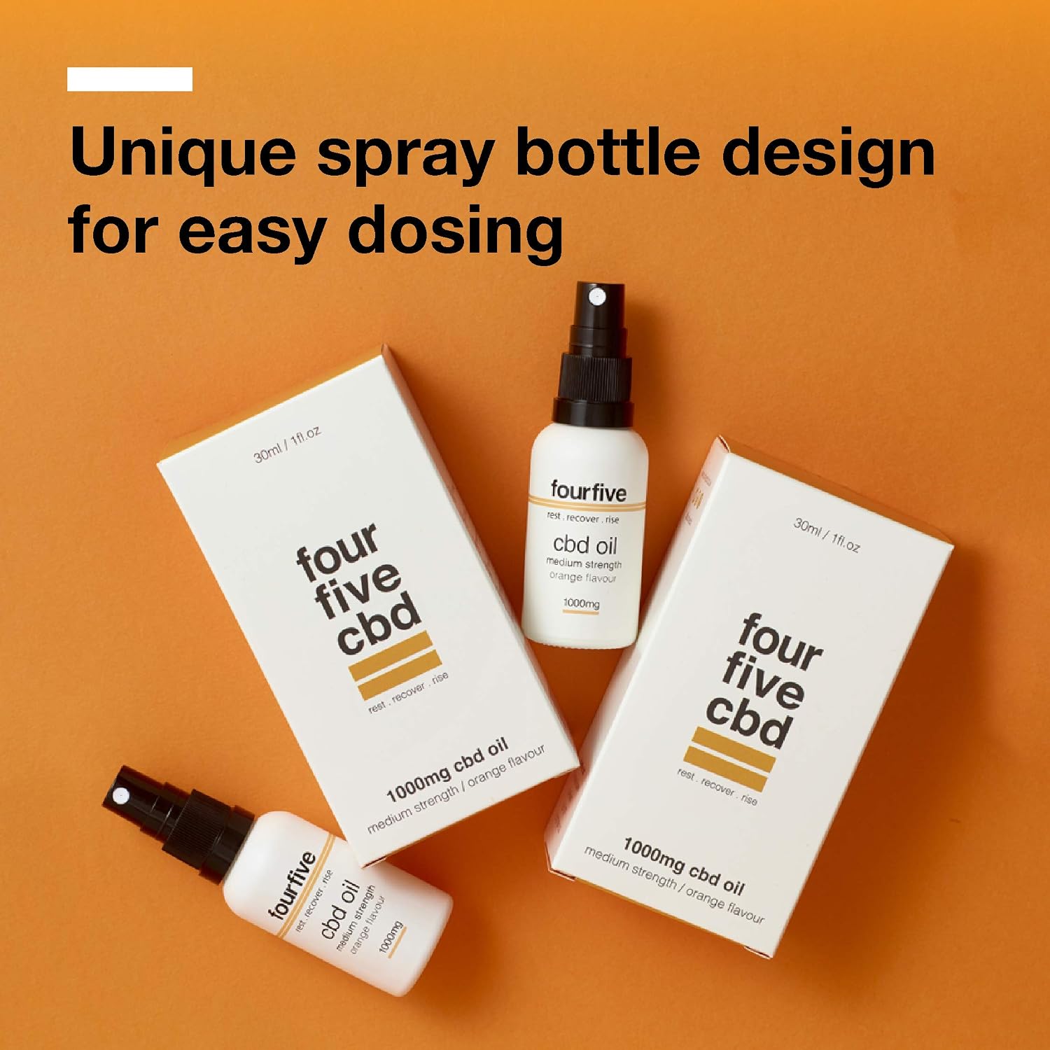 fourfive CBD Oil Spray, 2000mg Cannabidiol, Natural/Unflavoured, 30ml - Image 4