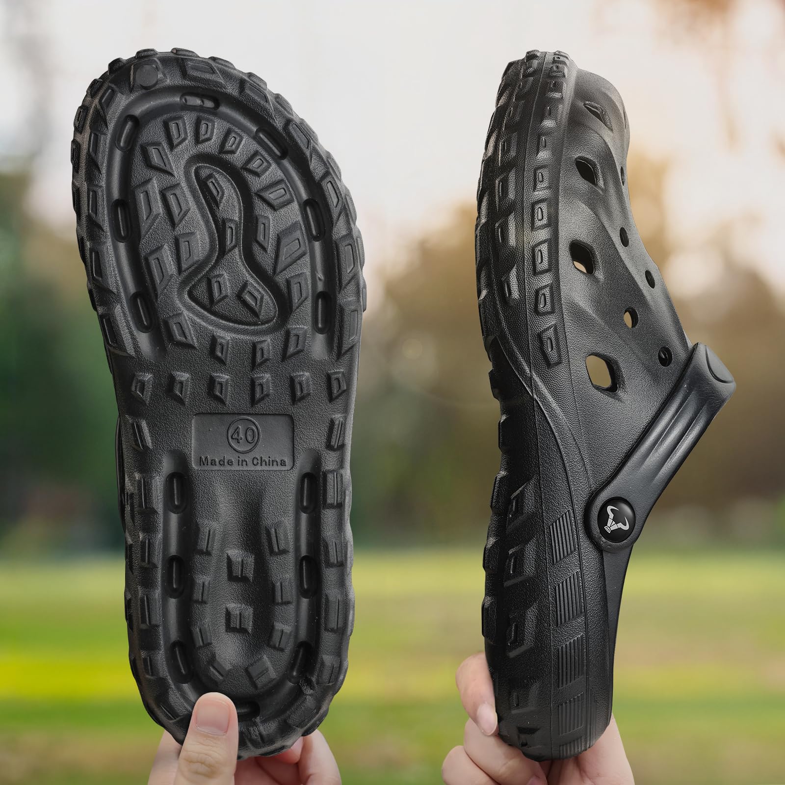 BULLIANT Men Clogs,Comfortable Mules Sandals for Men Women Cushioned Footbed Arch Support-EVA Ligthweight