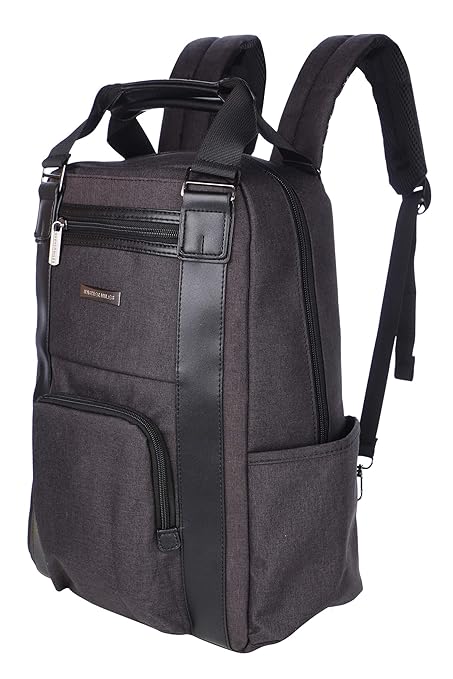 Nasher Miles Petra Blue Uber-Stylish Melange Fabric 2-Way Backpack with Laptop Compartment 26L
