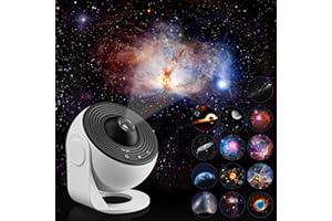 Star Projector Galaxy Space Projector Planetarium Night Light Ceiling Projectors for Bedroom with 13pcs Film Discs, for Kids 
