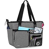 Trunab Nurse Tote Bag for Work with Padded 15.6” Laptop Sleeve, Nurse Bag for Hospice Visit, Home Health Care