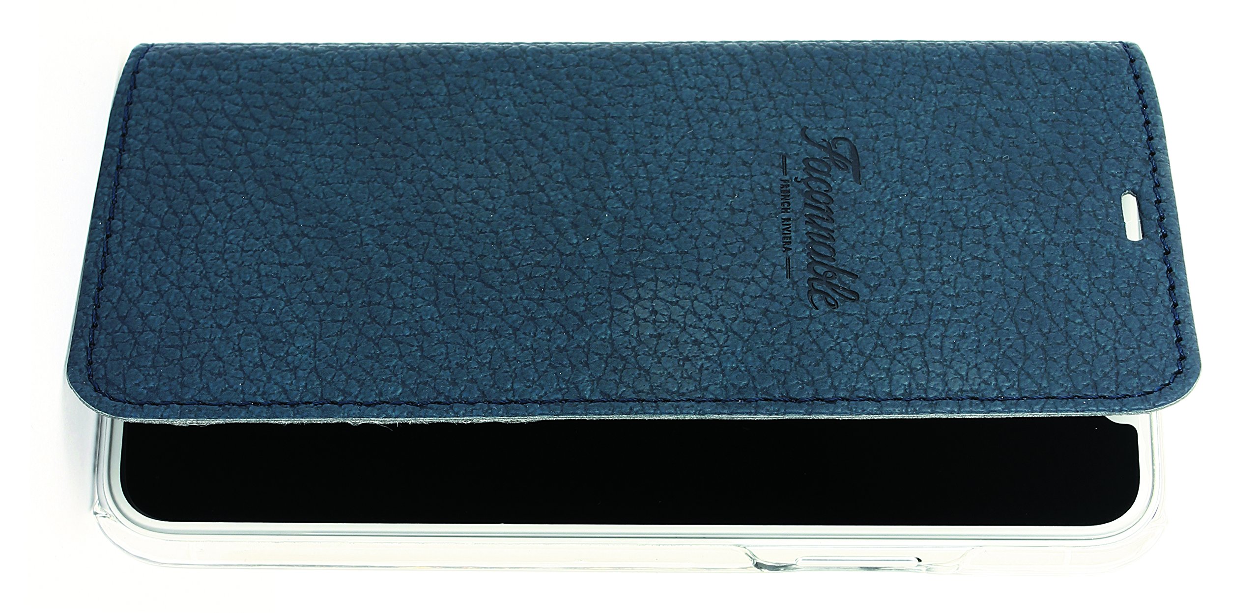 Faconnable Folio Case For Iphone Navy Blue Buy Online In Bahamas At Bahamas Desertcart Com Productid 64879119