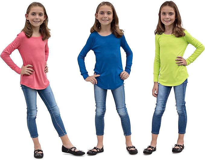 long sleeve girls tops