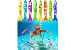 Benresive 8 Pcs Pool Toys for Kids Ages 4-8, Swimming Pool Toys, Summer Underwater Pool Toys for Kids Ages 8-12, Training Diving Swim Toys, Diving Pool Toys Gift Set for Kids, Fun Pool Toys for Teens