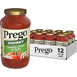 Prego Chunky Tomato with Garlic and Onion Pasta