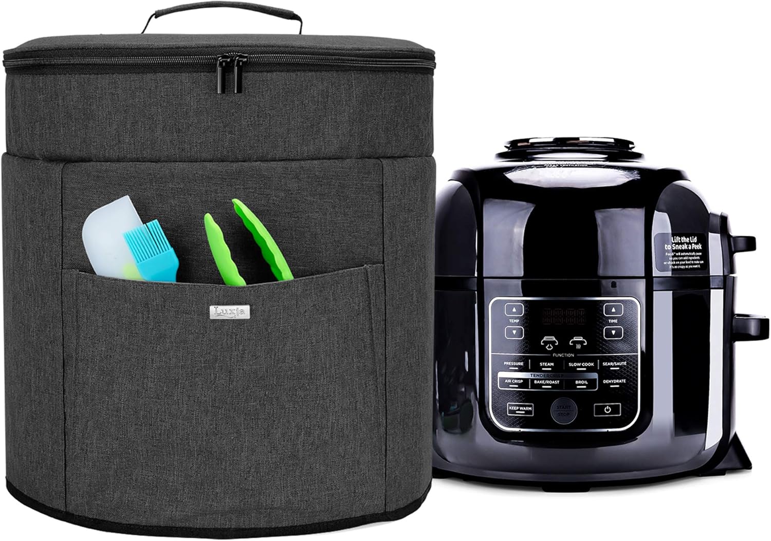 Luxja Pressure Cooker Cover Compatible with 5.7 Litre and 7.6 Litre