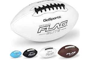 GoSports Elite Flag Footballs - Mini, Pee Wee, Junior & Youth Sizes | Premium Game Ball Feel, Maximum Grip, Kids Flag Football Equipment for Training and Game Day