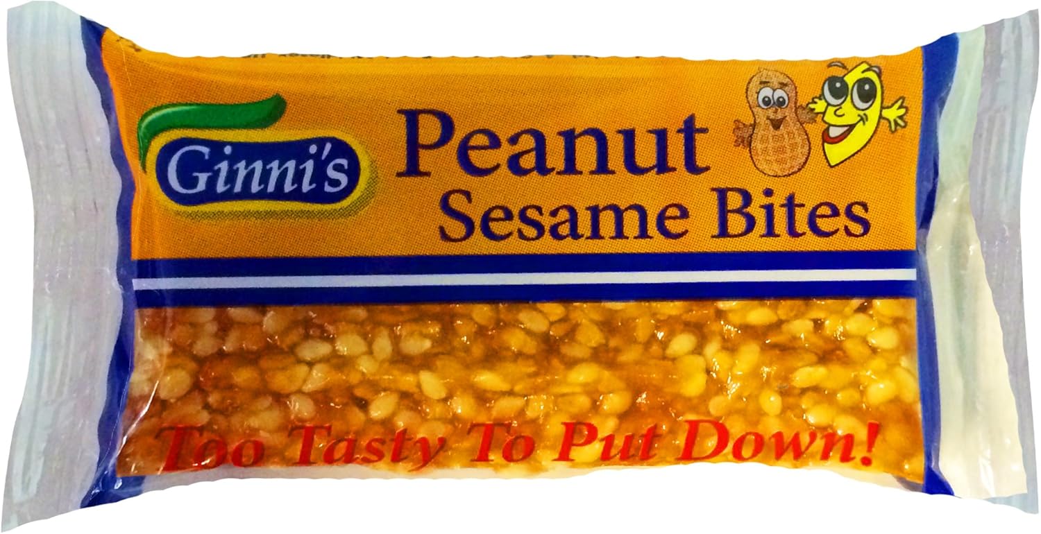 Peanut Sesame Bites 24 x 27g by Ginni's Amazon.co.uk Grocery