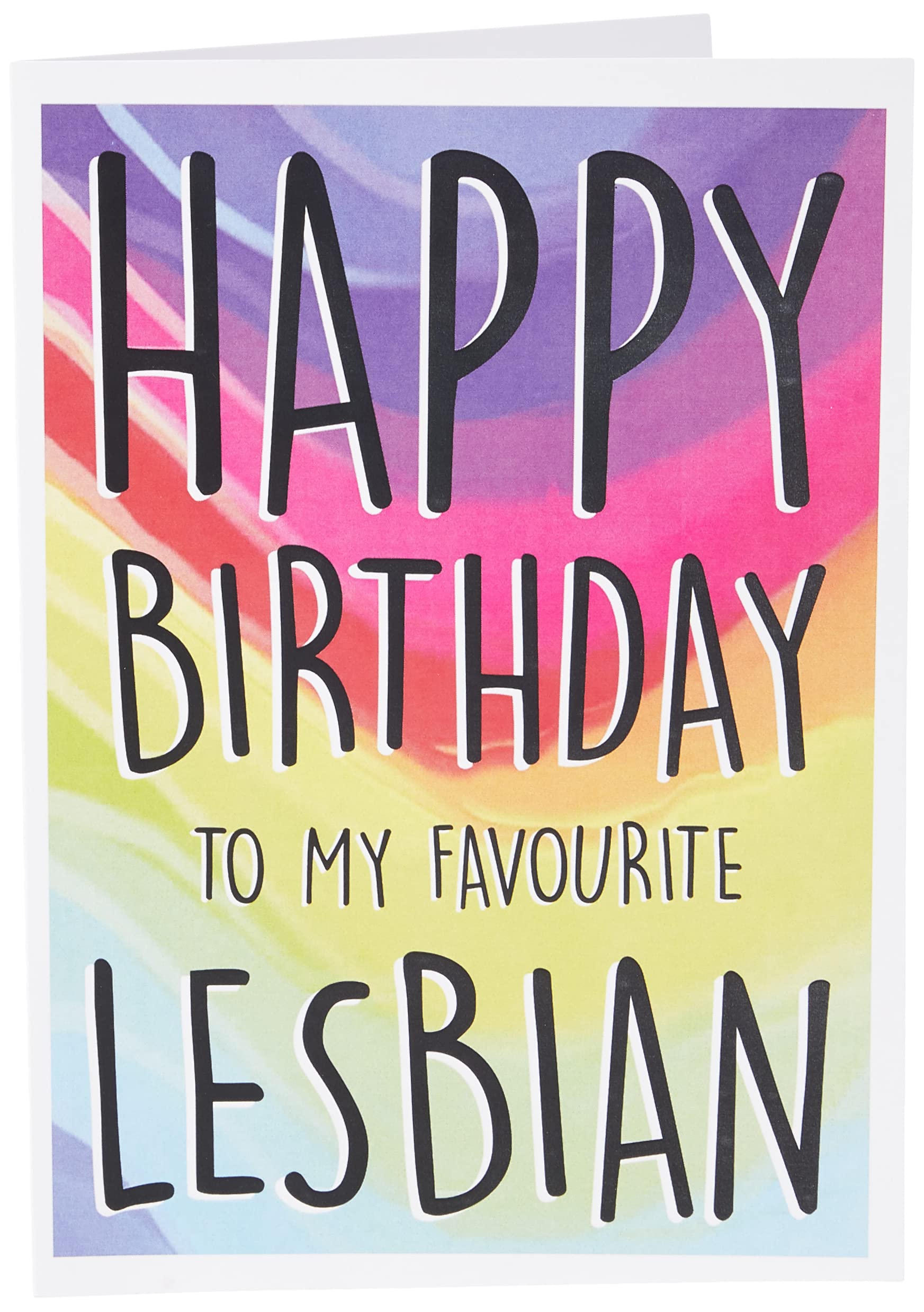 Funny Greeting Cards Lesbian Card Gay Gift Best Friend Cards Birthday Present Happy Birthday to My Favourite Lesbian Novelty Joke Fun PC364