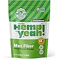 Manitoba Harvest Hemp Yeah Organic Max Fiber Protein Powder, Unsweetened, 32oz, with 13g of Fiber, 13g Protein and 2.5g Omegas 3&6 per Serving, Keto-Friendly, Preservative Free, Packaging May Vary