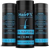 HairFX Hair Fibers for Thinning Hair (DARK BROWN) Undetectable & Natural - Giant 28g Bottle – Hair Thickener + Instant Thicker Fuller Hair - Completely Conceals Hair Loss in 15 Seconds for Women & Men