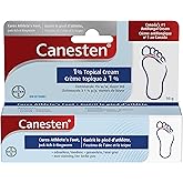 Canesten Antifungal Cream: Cures Athlete's Foot, Jock Itch, Ringworm; Relieves Itching, Burning, Scaling and Soreness: Odourl