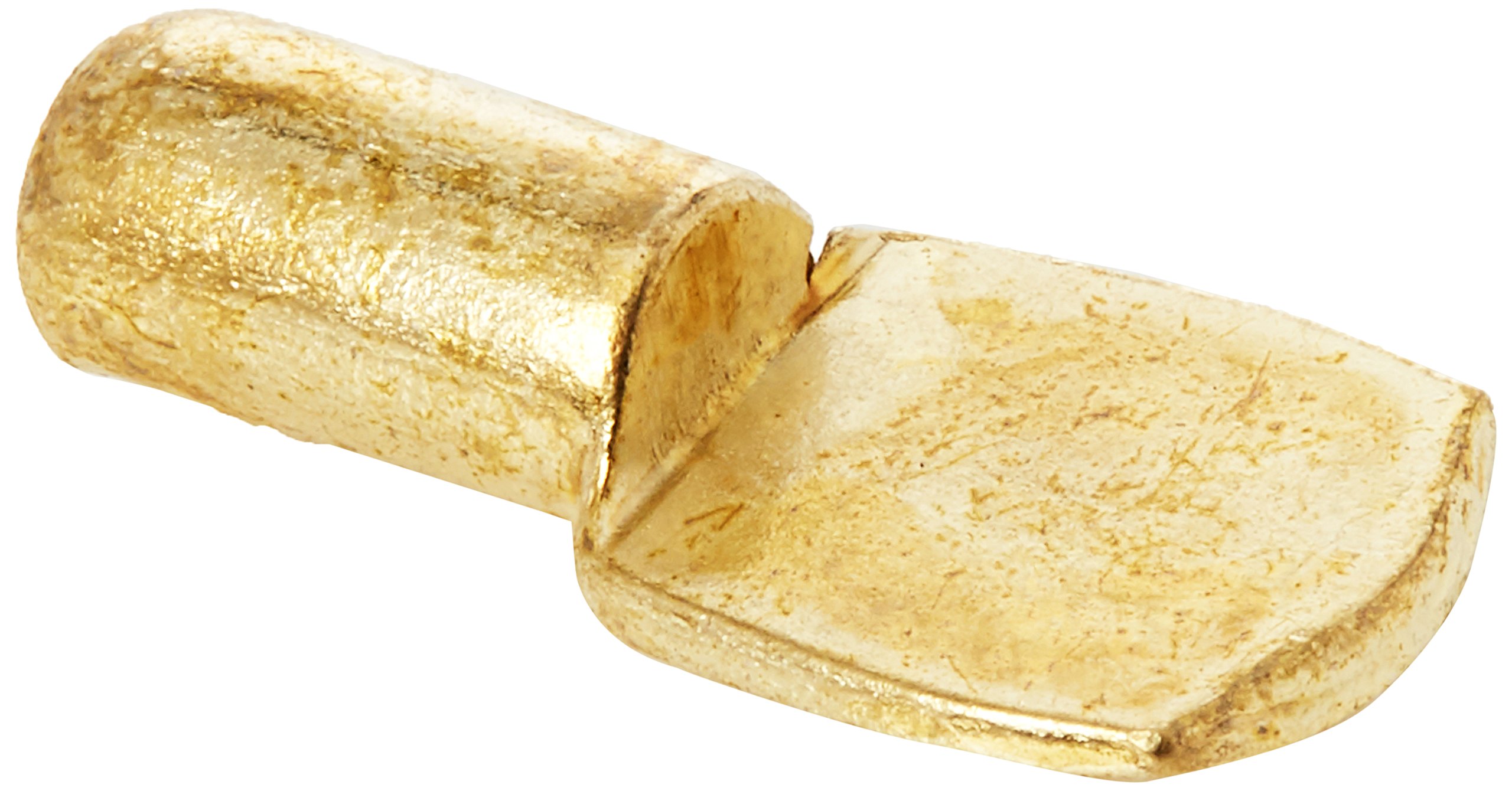 Merriway BH05499 (100 Pcs) Shelf Support Push-In Brassed Metal - Pack of 100 Pieces