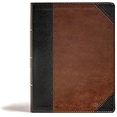 CSB Tony Evans Study Bible, Black/Brown LeatherTouch, Black Letter, Study Notes and Commentary, Articles, Videos, Charts, Eas